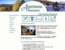Tablet Screenshot of apartmanysumava.cz